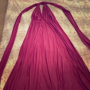 Dress & Charm Burgundy convertible dress size 0-18